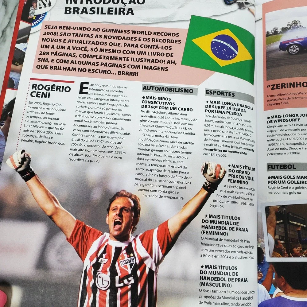 Guinness‎ World Records 2008 Hardcover Book Portuguese Edition